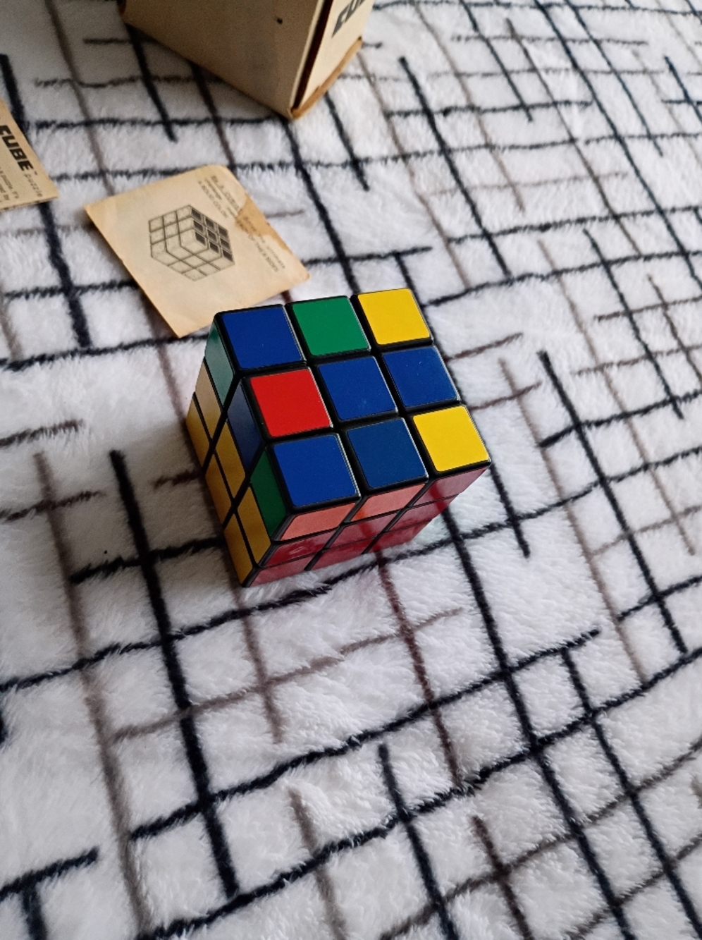 1980 Original Box Rubiks Cube Classic (From Estate) Ideal Toy Corporation